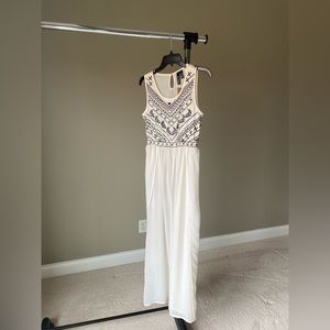 Sheer Embroidered Cover Up Dress